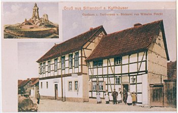 Sittendorf: Gasthaus z. Barbarossa u. B�ckerei Wilhelm Pescht