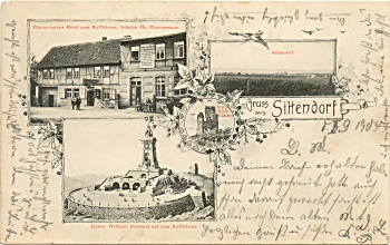 Sittendorf - 3-Bilder-Karte ca. 1910